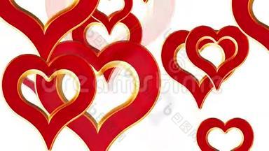 飞翔的心，<strong>婚礼背景</strong>，情人节，红爱的心，阿尔法冰铜